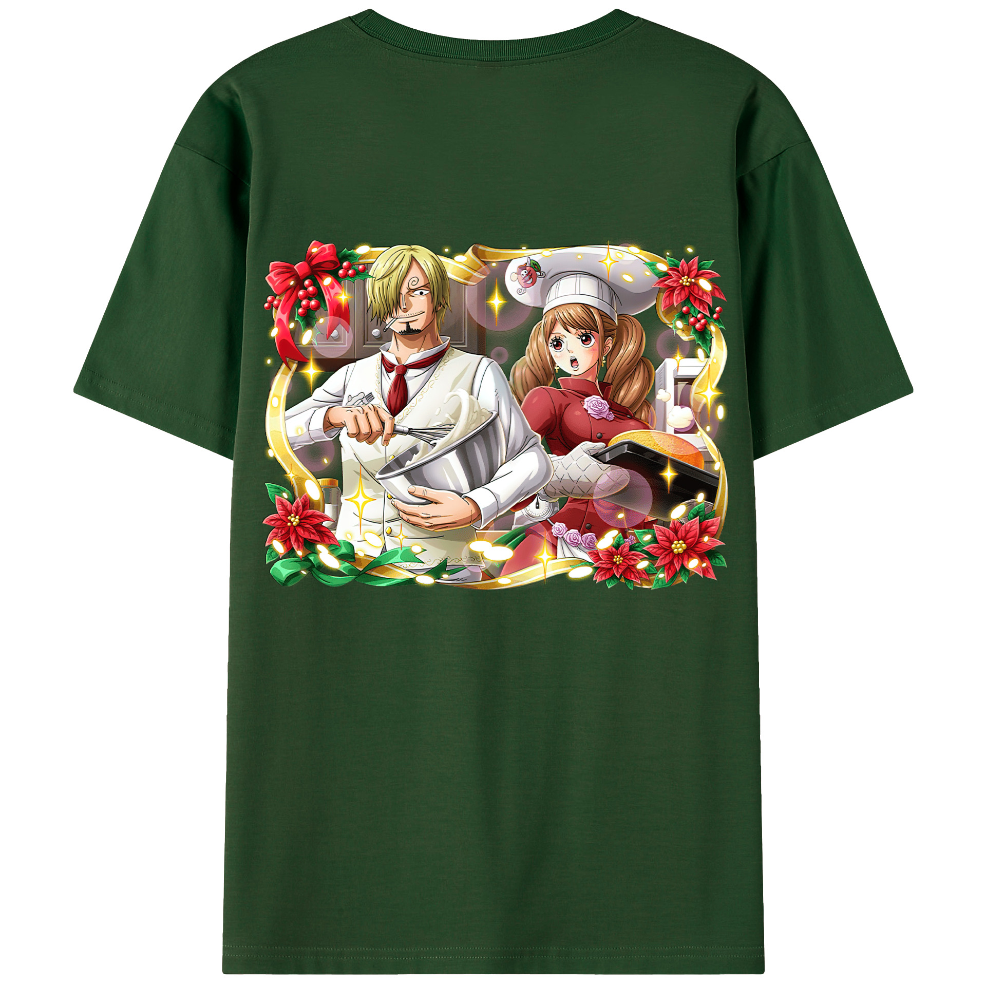 ワンピース サンジ ONE PIECE Sanji 綿100％半袖Tシャツ（背面プリント）